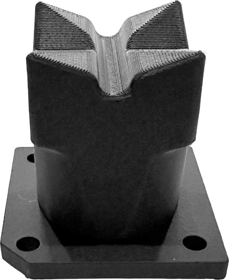 Steel Post and Composite V Block